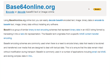 Tablet Screenshot of base64online.org